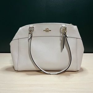 Cream Coach Satchel